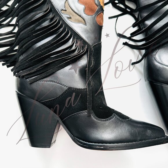 FREE PEOPLE Spell Sannah Fringe Western Boots (size EU 36 / US 6) NWT - Picture 11 of 15